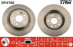 Disc frana TRW DF4766