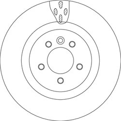 DISC FRANA TRW DF4792S - Compatibil cu LAND ROVER