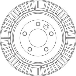 DISC FRANA TRW DF4794 - Compatibil cu LAND ROVER