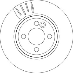 DISC FRANA TRW DF4799 - Compatibil cu MINI