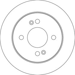 DISC FRANA TRW DF4801 - Compatibil cu HYUNDAI, KIA