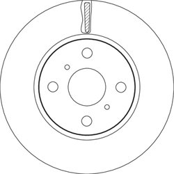 DISC FRANA TRW DF4806 - Compatibil cu TOYOTA, TOYOTA (FAW), TOYOTA (GAC)