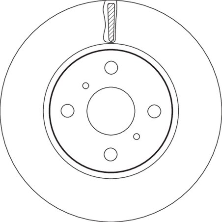 DISC FRANA TRW DF4806 - Compatibil cu TOYOTA, TOYOTA (FAW), TOYOTA (GAC)