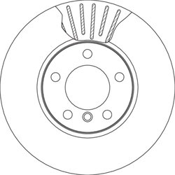 DISC FRANA TRW DF4807S - Compatibil cu BMW, BMW (BRILLIANCE)