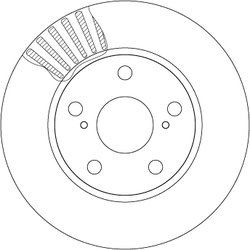 DISC FRANA TRW DF4810 - Compatibil cu TOYOTA, TOYOTA (FAW), TOYOTA (GAC)