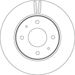 DISC FRANA TRW DF4809 - Compatibil cu MITSUBISHI
