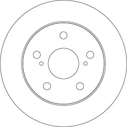 DISC FRANA TRW DF4811 - Compatibil cu TOYOTA, TOYOTA (FAW), TOYOTA (GAC)