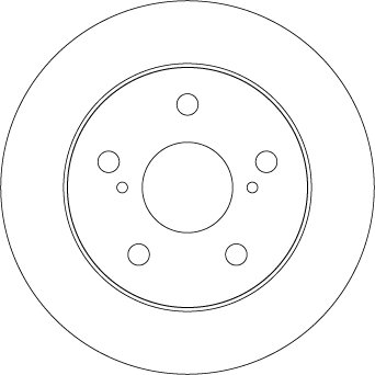 DISC FRANA TRW DF4811 - Compatibil cu TOYOTA, TOYOTA (FAW), TOYOTA (GAC)