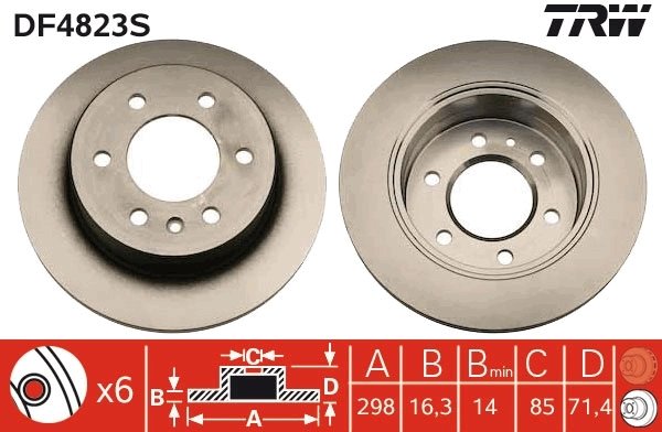 Disc frana TRW DF4823S