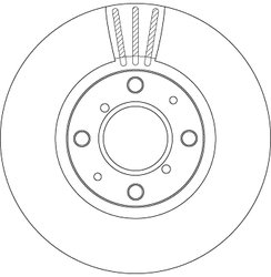 Disc frana TRW DF4824