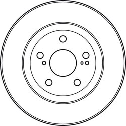 DISC FRANA TRW DF4828S - Compatibil cu LEXUS, TOYOTA, TOYOTA (FAW)
