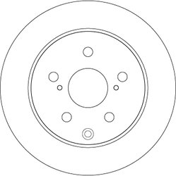 DISC FRANA TRW DF4829 - Compatibil cu TOYOTA, TOYOTA (FAW)