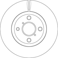 DISC FRANA TRW DF4842 - Compatibil cu DAIHATSU, TOYOTA, TOYOTA (FAW)