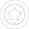 DISC FRANA TRW DF4845 - Compatibil cu CHRYSLER, MITSUBISHI