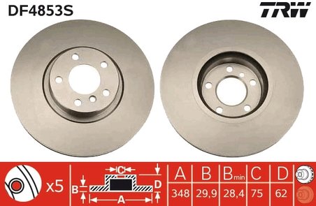 Disc frana TRW DF4853S
