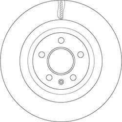 DISC FRANA TRW DF4860S - Compatibil cu AUDI