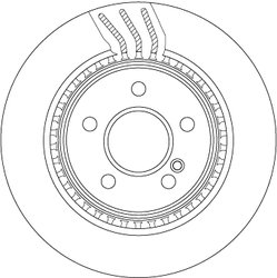 DISC FRANA TRW DF4864S - Compatibil cu MERCEDES-BENZ