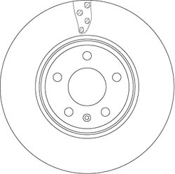 DISC FRANA TRW DF4866S - Compatibil cu AUDI