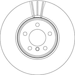 DISC FRANA TRW DF4867S - Compatibil cu LAND ROVER