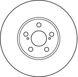 DISC FRANA TRW DF4871 - Compatibil cu TOYOTA