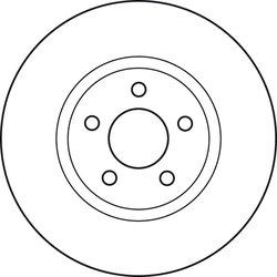 DISC FRANA TRW DF4874S - Compatibil cu CHRYSLER, DODGE