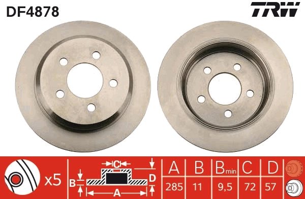 Disc frana TRW DF4878