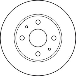 DISC FRANA TRW DF4887 - Compatibil cu DAIHATSU, PERODUA, SUBARU, TOYOTA