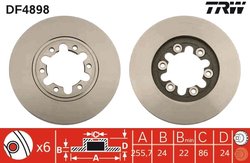 Disc frana TRW DF4898