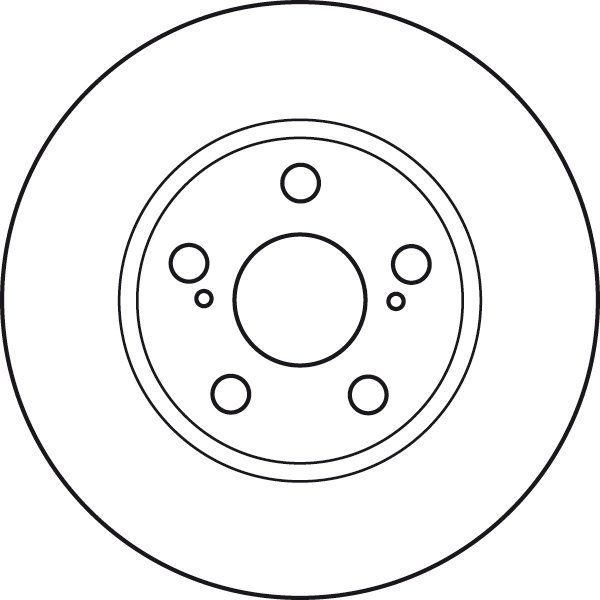 DISC FRANA TRW DF4906 - Compatibil cu TOYOTA, TOYOTA (FAW)