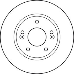 DISC FRANA TRW DF4922 - Compatibil cu HYUNDAI