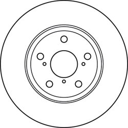 DISC FRANA TRW DF4939S - Compatibil cu TOYOTA
