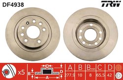 Disc frana TRW DF4938