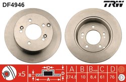 Disc frana TRW DF4946