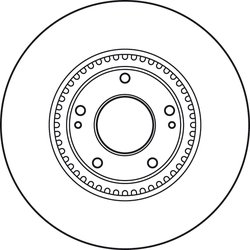 DISC FRANA TRW DF4957S - Compatibil cu HYUNDAI, KIA, KIA (DYK)