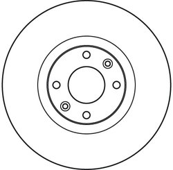 DISC FRANA TRW DF4962S - Compatibil cu CITROEN, DS, DS (CAPSA), OPEL, PEUGEOT, VAUXHALL