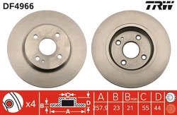 Disc frana TRW DF4966