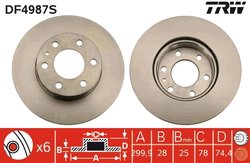 Disc frana TRW DF4987S