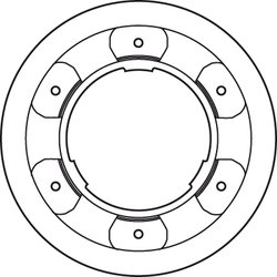 DISC FRANA TRW DF4993S - Compatibil cu IVECO