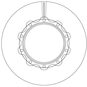 DISC FRANA TRW DF5014S - Compatibil cu SCANIA