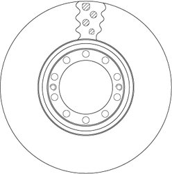DISC FRANA TRW DF5076S - Compatibil cu RENAULT TRUCKS
