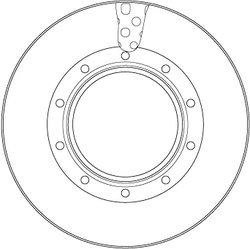 DISC FRANA TRW DF5135S - Piesa auto compatibila cu mai multe marci