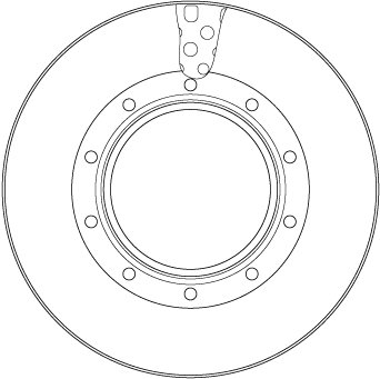 DISC FRANA TRW DF5135S - Piesa auto compatibila cu mai multe marci