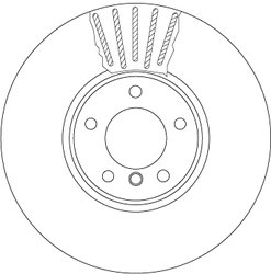 DISC FRANA TRW DF6003S - Compatibil cu BMW
