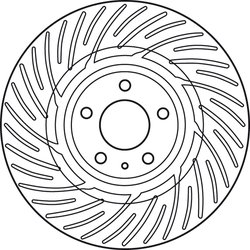 DISC FRANA TRW DF6014S - Compatibil cu AUDI