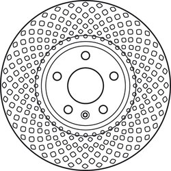 DISC FRANA TRW DF6015S - Compatibil cu AUDI, AUDI (FAW)