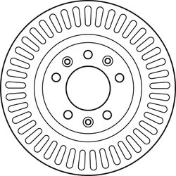DISC FRANA TRW DF6020S - Compatibil cu CITROEN, FIAT, PEUGEOT, TOYOTA