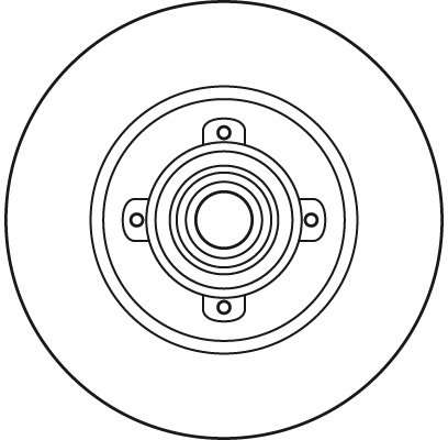 DISC FRANA TRW DF6042BS - Compatibil cu CITROEN, DS, PEUGEOT