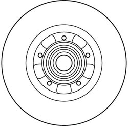 DISC FRANA TRW DF6043BS - Compatibil cu RENAULT