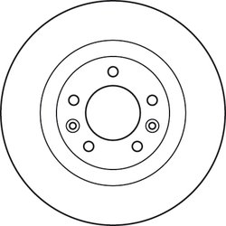 DISC FRANA TRW DF6047 - Compatibil cu PEUGEOT