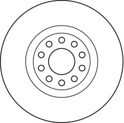DISC FRANA TRW DF6060S - Compatibil cu AUDI